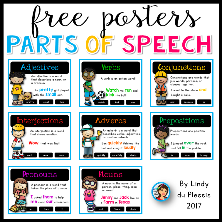 Parts Of Speech Printable